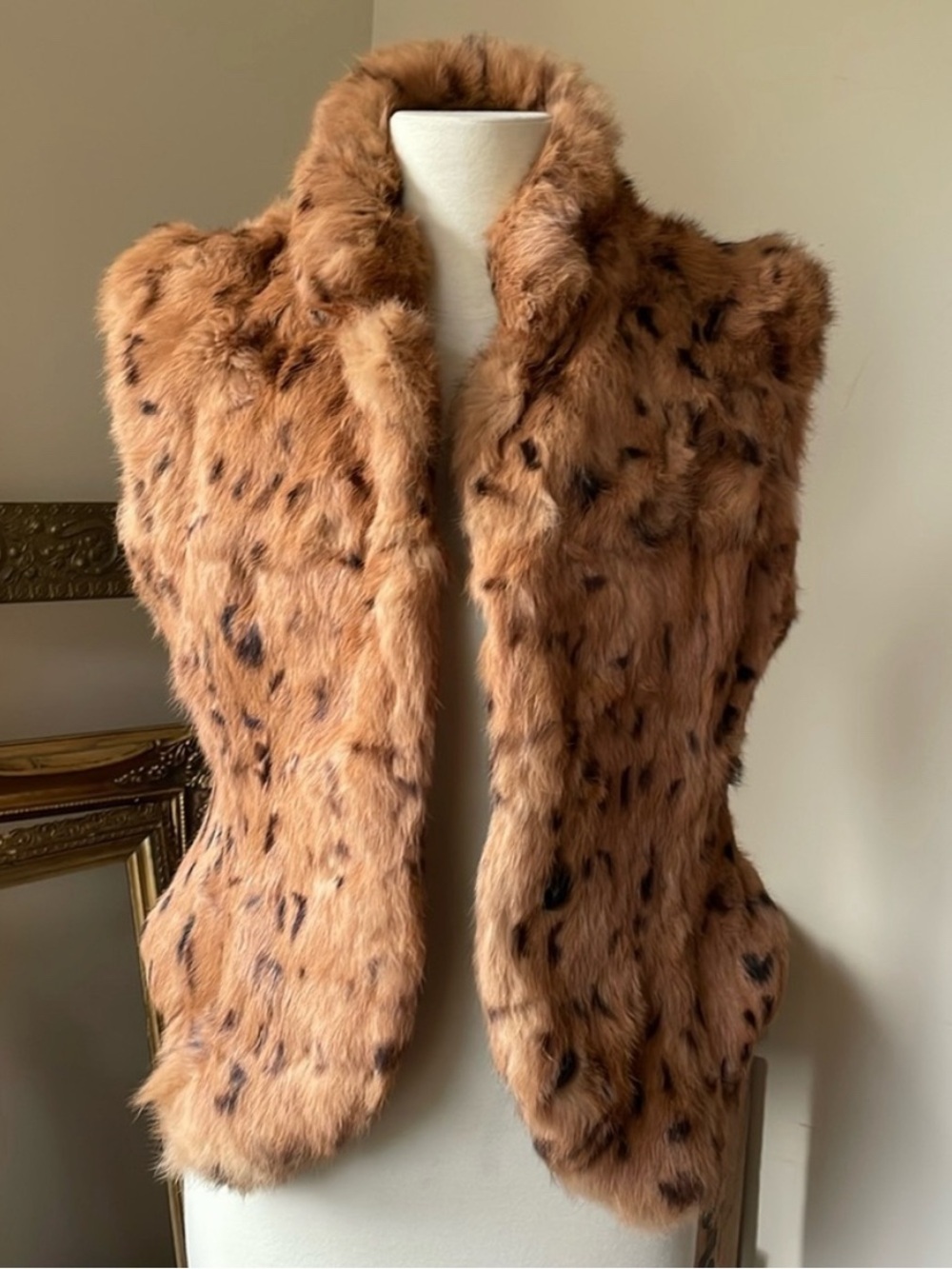 Real fox fur vest